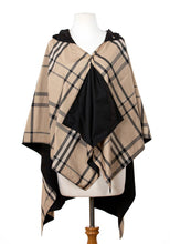 Load image into Gallery viewer, Black & Plaid RAINRAP