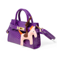 Load image into Gallery viewer, Vivid Crocodile Pony Handbag
