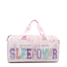 Load image into Gallery viewer, 'SLEEPOVER' Floral Printed Quilted Large Duffle Bag