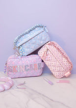 Load image into Gallery viewer, 'SKINCARE' Quilted Floral Printed Pouch