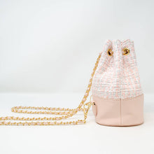 Load image into Gallery viewer, Girl's Tweed Drawstring Backpack Bag