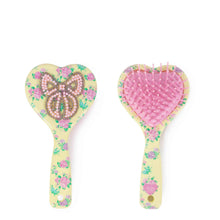 Load image into Gallery viewer, Bow Floral Printed Heart Shaped Hairbrush