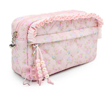 Load image into Gallery viewer, Quilted Floral Printed Pouch with Charm