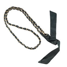 Load image into Gallery viewer, Miami Chains Black Satin Sash Crossbody Phone Chain