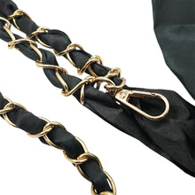 Load image into Gallery viewer, Miami Chains Black Satin Sash Crossbody Phone Chain