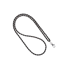 Load image into Gallery viewer, Miami Chains Silver Black Crossbody Phone Chain