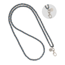 Load image into Gallery viewer, Miami Chains Denim Dream x Matte Silver Crossbody Phone Chain
