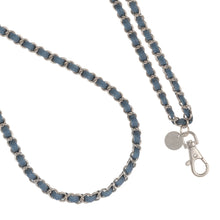 Load image into Gallery viewer, Miami Chains Denim Dream x Matte Silver Crossbody Phone Chain
