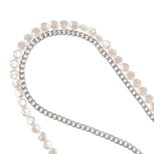Load image into Gallery viewer, Miami Chains Something About Silver - Matte Silver & Pearl Crossbody Phone Chain