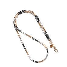 Load image into Gallery viewer, Miami Chains Trifecta Gold/Silver/Black Crossbody Phone Chain