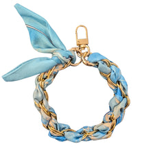 Load image into Gallery viewer, Miami Chains Azure Gold Phone Wristlet