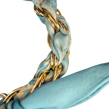 Load image into Gallery viewer, Miami Chains Azure Gold Phone Wristlet