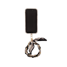 Load image into Gallery viewer, Miami Chains Black Tie Palms Phone Wristlet