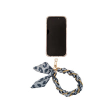 Load image into Gallery viewer, Miami Chains Denim Cheetah Phone Wristlet