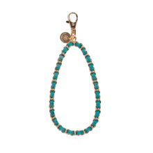 Load image into Gallery viewer, Miami Chains Gold N' Emerald Phone Wristlet