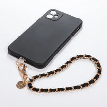 Load image into Gallery viewer, Miami Chains Golden Black Phone Wristlet
