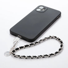 Load image into Gallery viewer, Miami Chains Silver Black Phone Wristlet