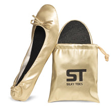 Load image into Gallery viewer, Silky Toes Foldable Flat Slipper Shoes