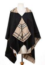 Load image into Gallery viewer, Black & Plaid RAINRAP