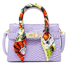 Load image into Gallery viewer, Crocodile Scarf Handbag