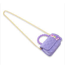 Load image into Gallery viewer, Pearl Handle Message Charm Handbag for Kids