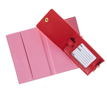 Load image into Gallery viewer, Out of Office Passport Case & Luggage Tag Set