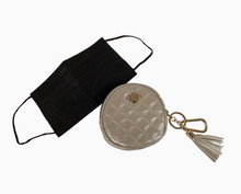 Load image into Gallery viewer, Mask Holder in Quilted Vegan Leather