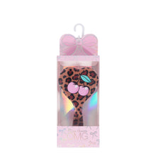 Load image into Gallery viewer, Cherry Leopard Printed Heart Shaped Hairbrush
