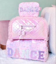Load image into Gallery viewer, 'DANCE' Cherry Bow Printed Quilted Large Duffle Bag
