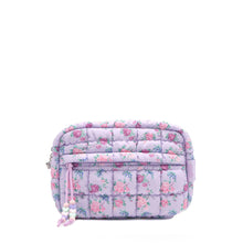 Load image into Gallery viewer, Quilted Scrunchies Floral Printed Pouch: Lavender Floral Print Scrunch
