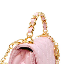 Load image into Gallery viewer, Girl&#39;s Classic Link Chain Top Handle Handbag
