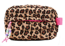 Load image into Gallery viewer, Quilted Scrunchies Leopard Pouch
