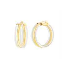 Load image into Gallery viewer, Ridge Lucite Hoop Earrings
