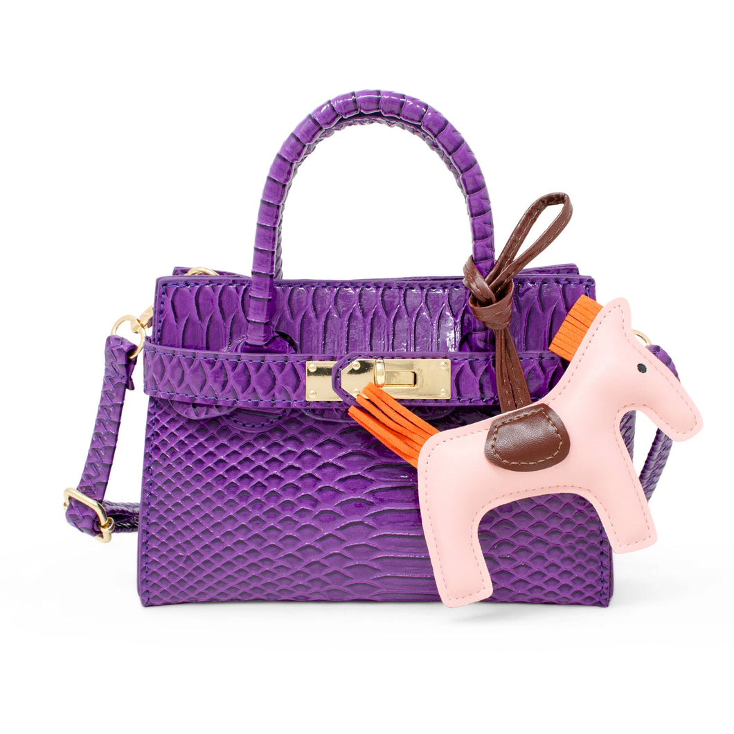 Vivid Crocodile Pony Handbag