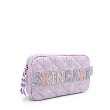 Load image into Gallery viewer, 'SKINCARE' Quilted Floral Printed Pouch
