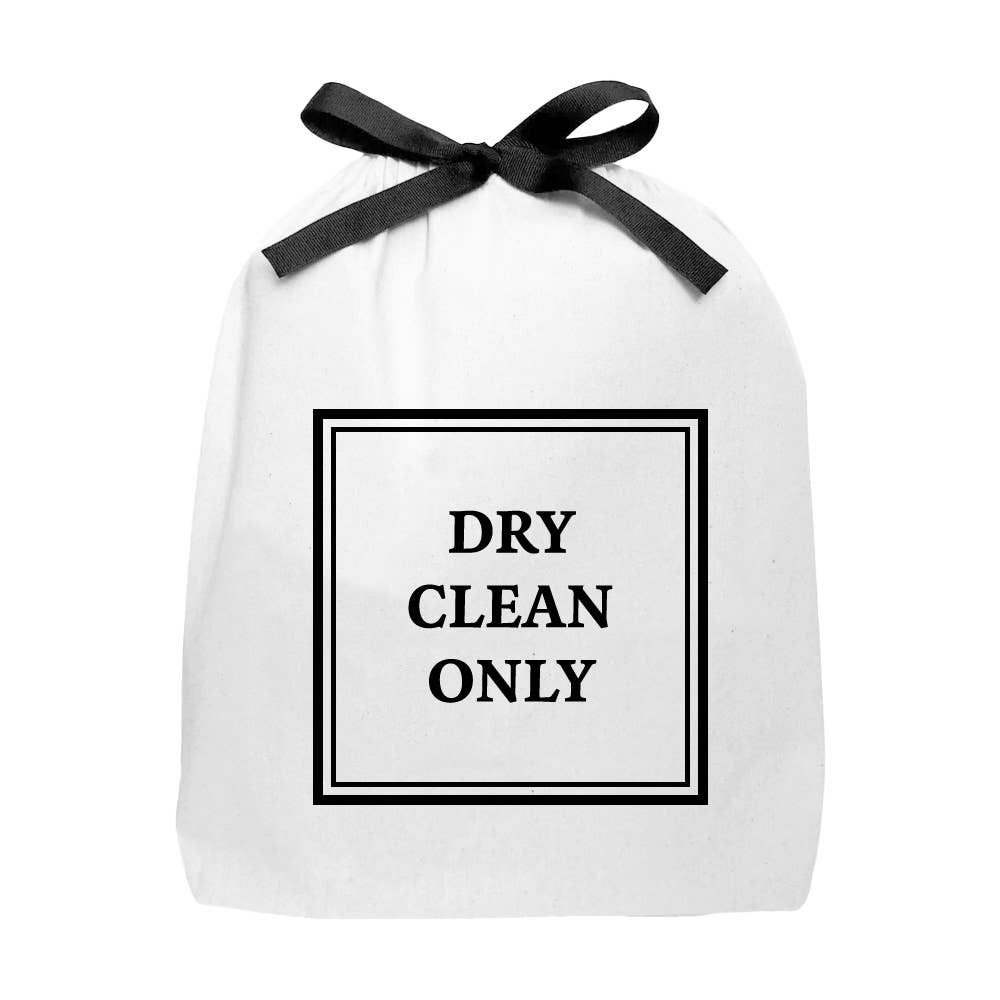 DRY CLEAN ONLY Drawstring Bag