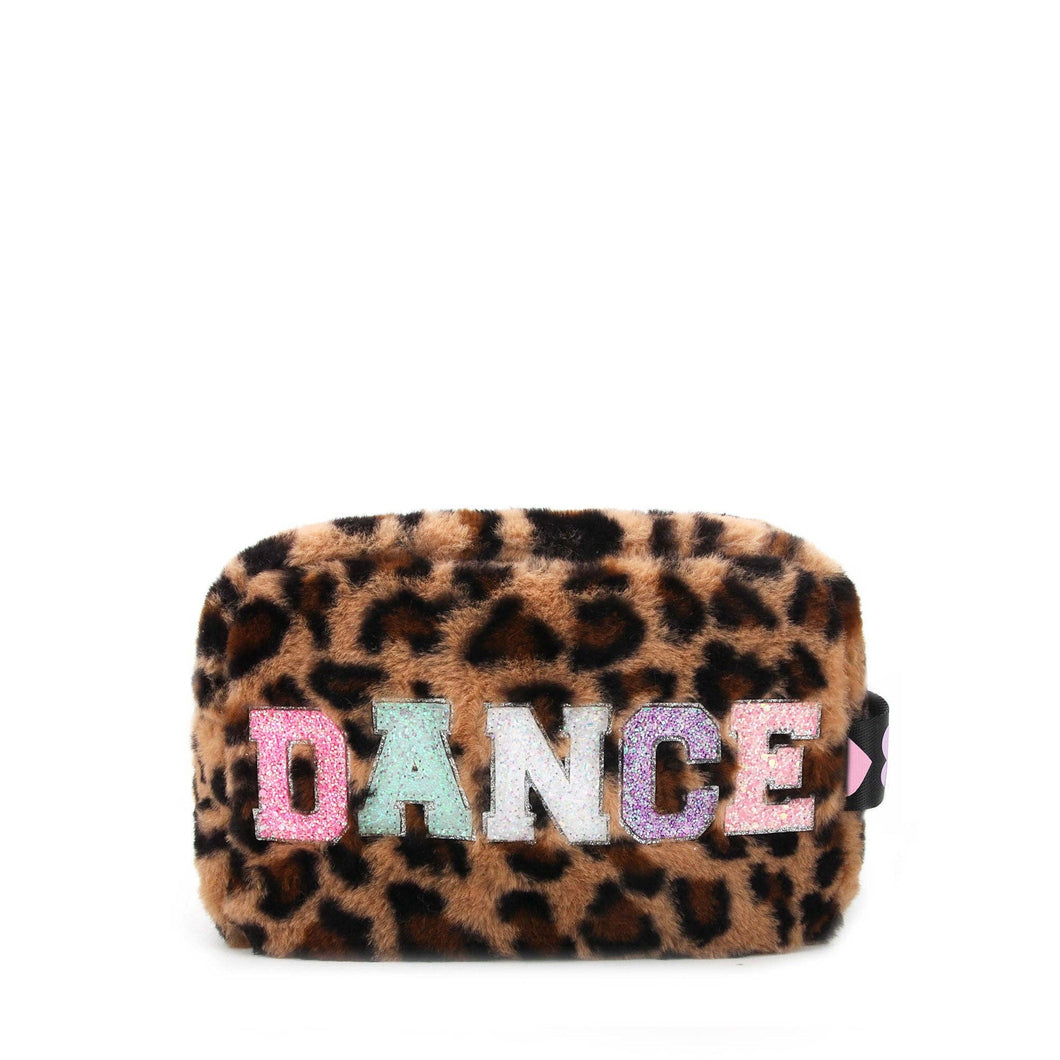 'Dance' Plush Leopard Pouch