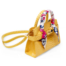 Load image into Gallery viewer, Girl&#39;s Vivid Crocodile Scarf Handbag
