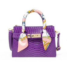 Load image into Gallery viewer, Girl&#39;s Vivid Crocodile Scarf Handbag
