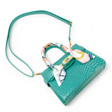Load image into Gallery viewer, Girl&#39;s Vivid Crocodile Scarf Handbag
