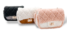 Load image into Gallery viewer, Sherpa Mixed Quilted Purse
