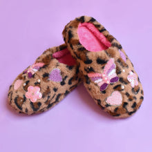 Load image into Gallery viewer, Butterfly Leopard Slippers
