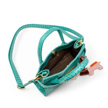 Load image into Gallery viewer, Vivid Crocodile Pony Handbag
