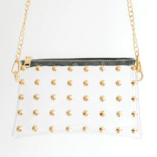 Load image into Gallery viewer, The Sloane Clear Studded Pouch
