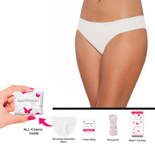 Load image into Gallery viewer, On the Go Emergency Black Bikini Underwear kits by Panty Fresh
