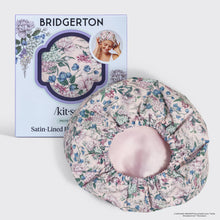 Load image into Gallery viewer, Bridgerton x Kitsch Satin-Lined Flexi Shower Cap in Wisteria
