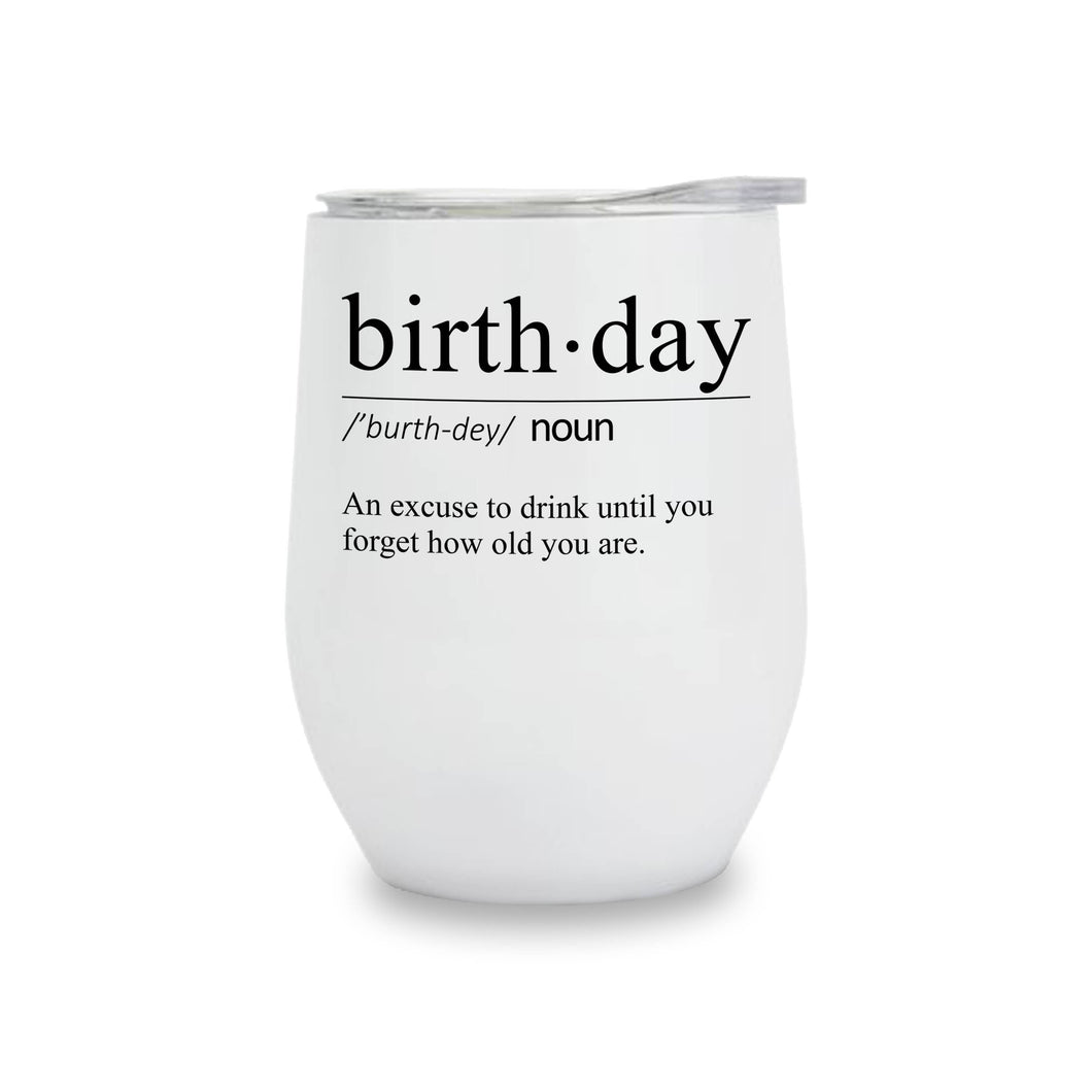 Birthday Insulated Wine Tumbler