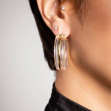 Load image into Gallery viewer, Ridge Lucite Hoop Earrings
