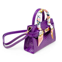 Load image into Gallery viewer, Girl&#39;s Vivid Crocodile Scarf Handbag

