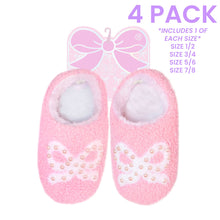 Load image into Gallery viewer, Pink Pearl Bow Slippers
